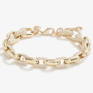 J. Crew Pearl Pavé Chain Bracelet/NWT